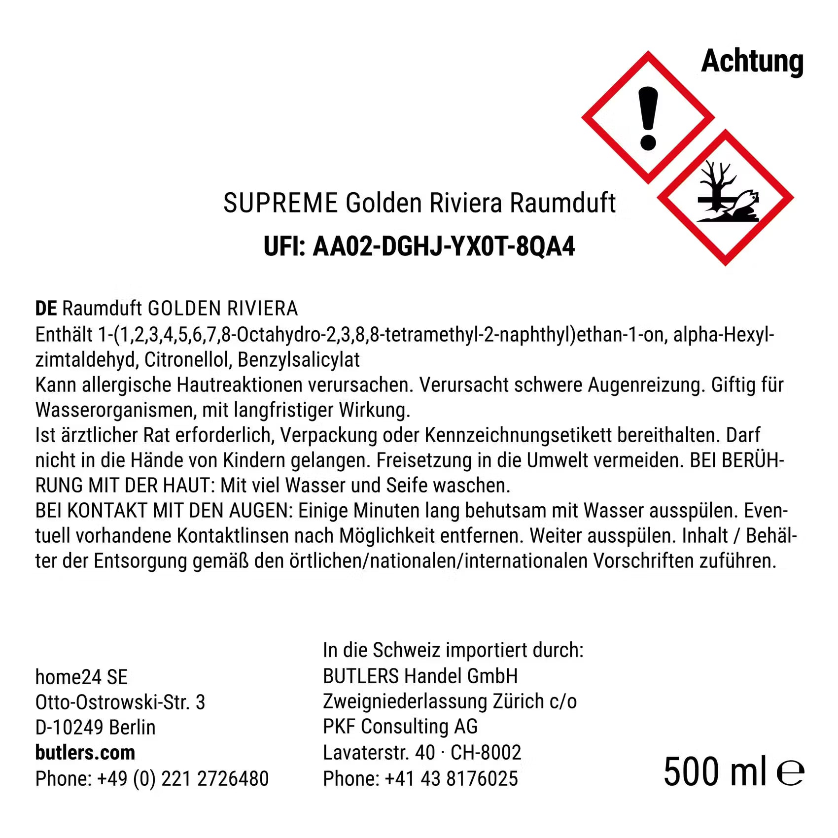 SUPREME Raumduft Golden Riviera