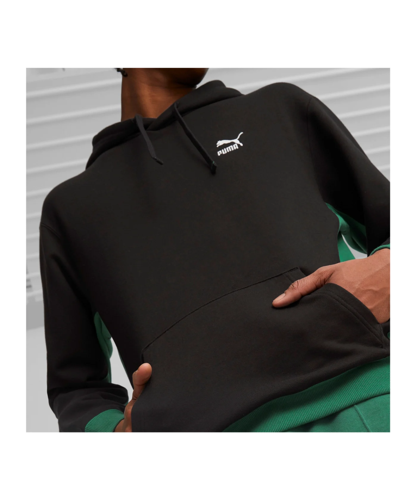 PUMA Classics Block Hoody Schwarz Rot F56