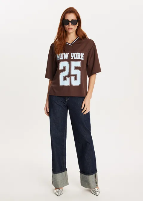 Jersey t-shirt New York bruin (BRN.M)