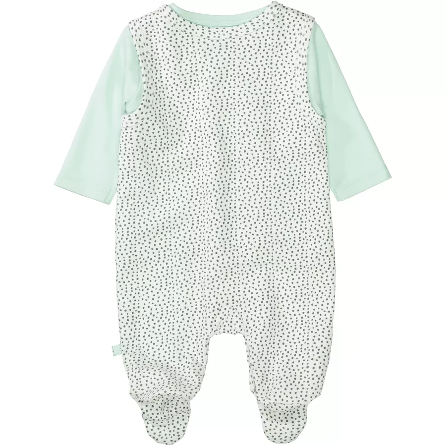 STACCATO Strampler+Shirt offwhite gemustert