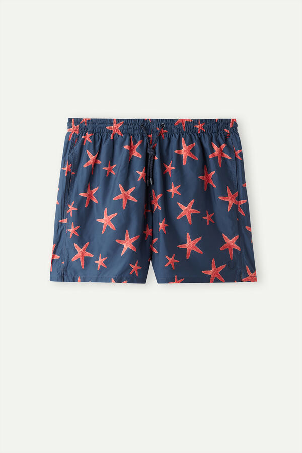 Maiô boxer com estampa de estrela-do-mar