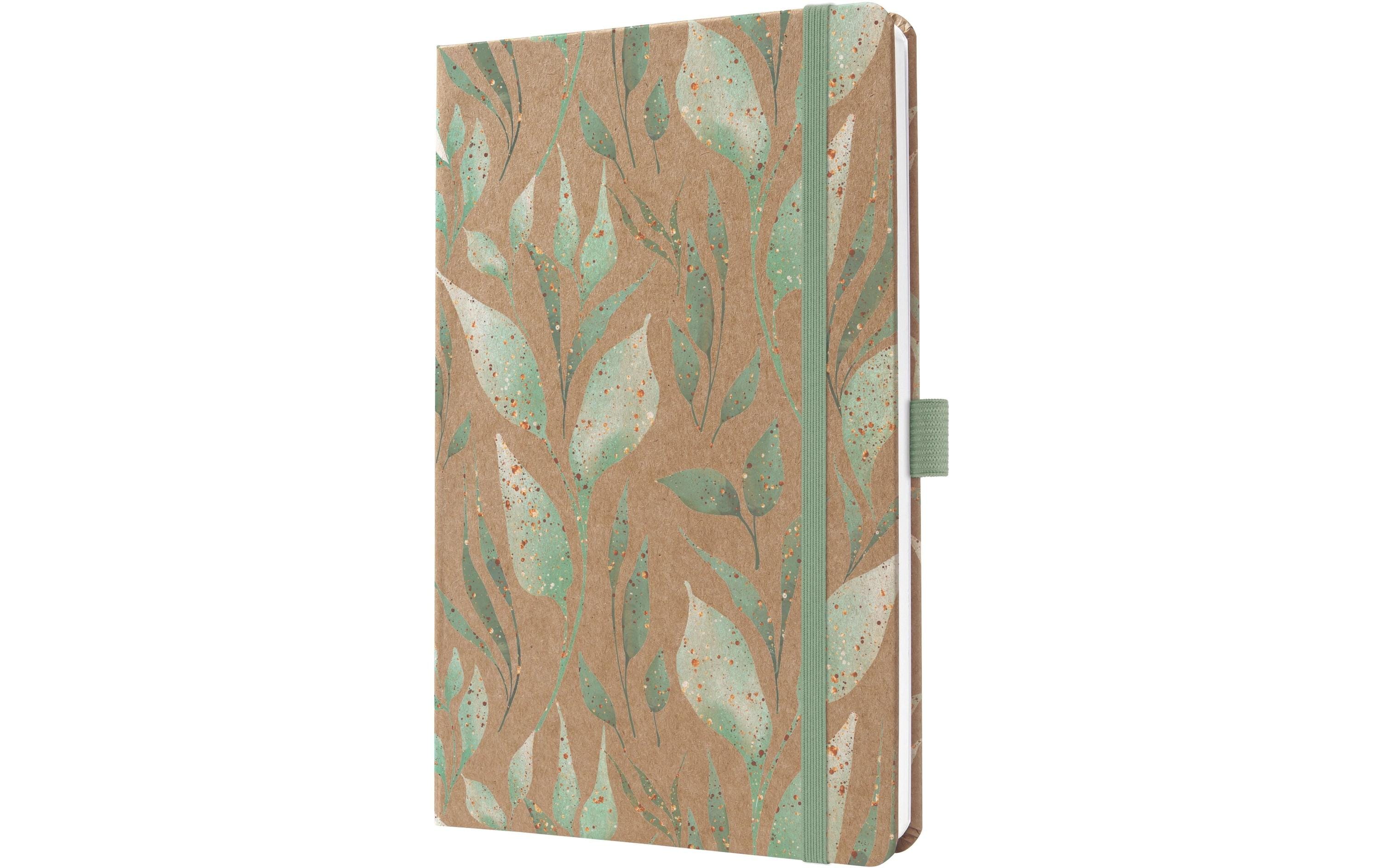 Wochenagenda Pure, Sparkle Leaves Pflanze, 2026, MehrfarbigWochenplaner mit zwei Seiten je Woche