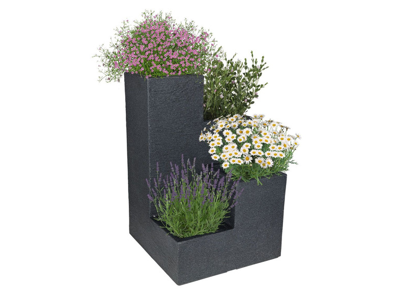 Bloempot in trapvorm