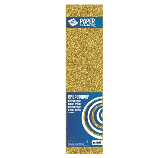 Crepepapier Goud 50cm 1,5m