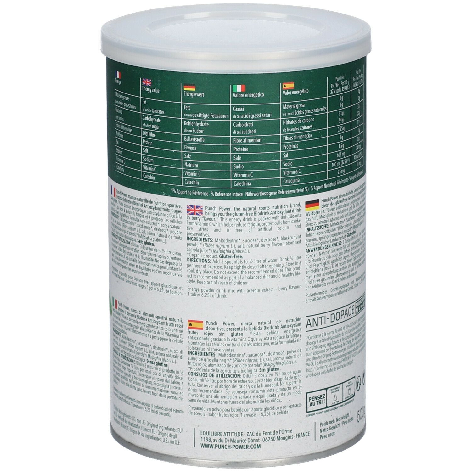 PUNCH POWER Biodrink Antioxidant BIO Rote Früchte