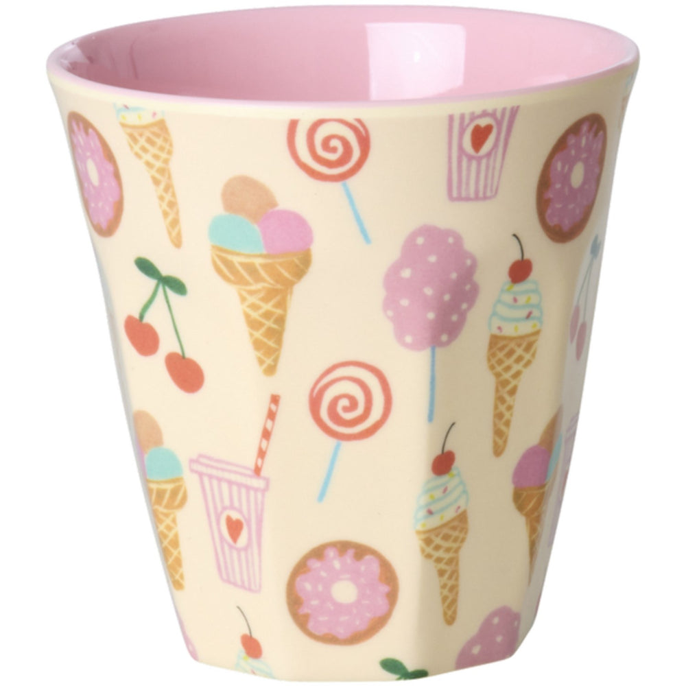 Køb Rice Fun Fair Print Pink Melamine Kopper Small 6 Pak