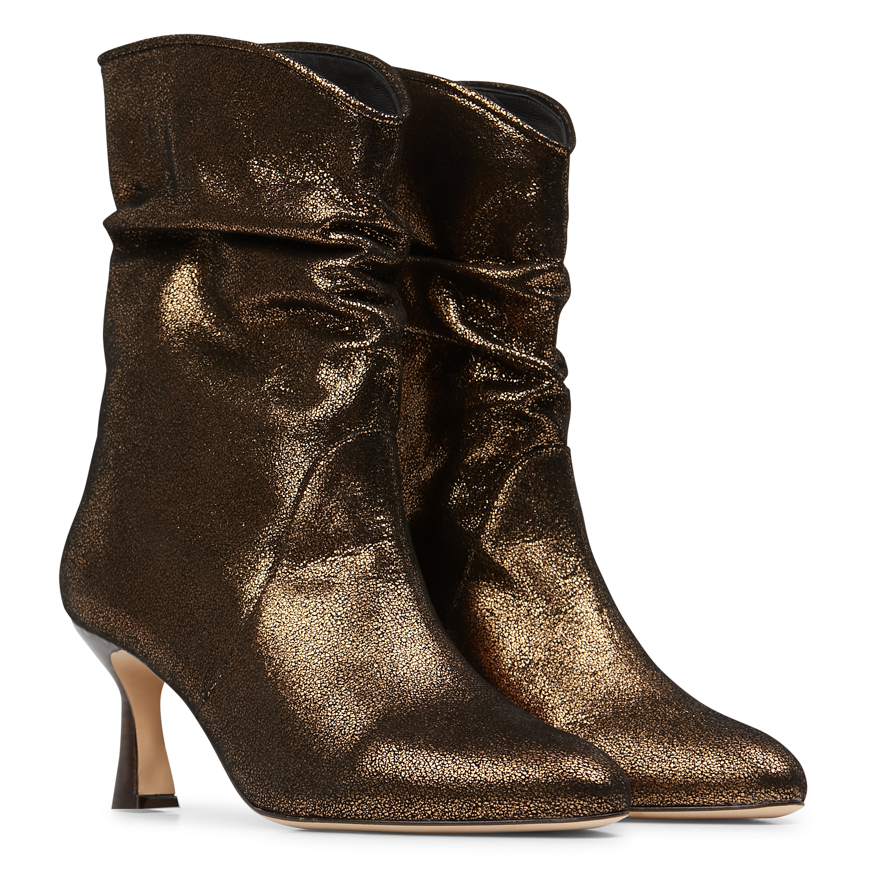 IQUITOS - Bottines en cuir métallisé | Doré