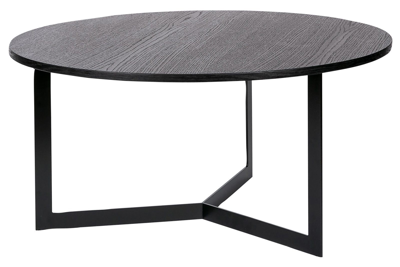 Manu sofabord Sortbeiset eikefinér. Ø90 cm