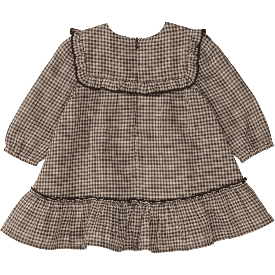 STACCATO Langarmkleid dark stone check