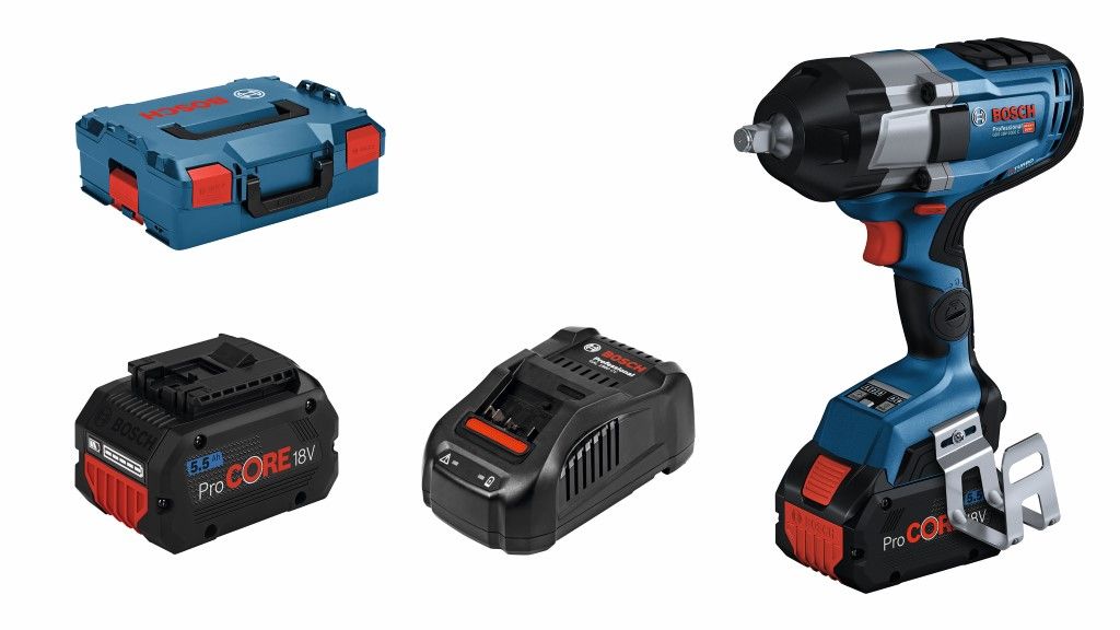 Bosch GDS 18V-1000 C Accu slagmoeraanzetter set in L-Boxx - 06019J8003