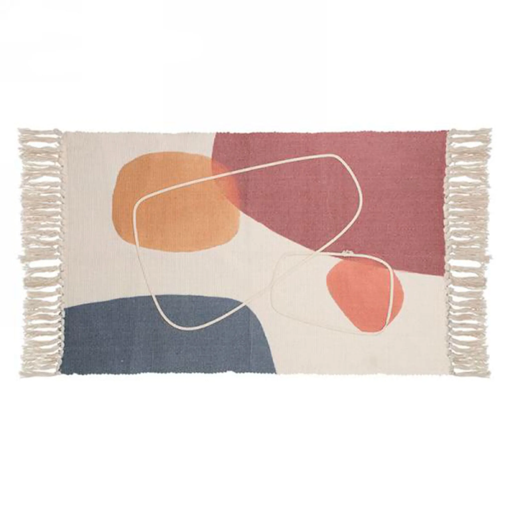 Attitudes Import Tapis Abstrait Gris Ocre