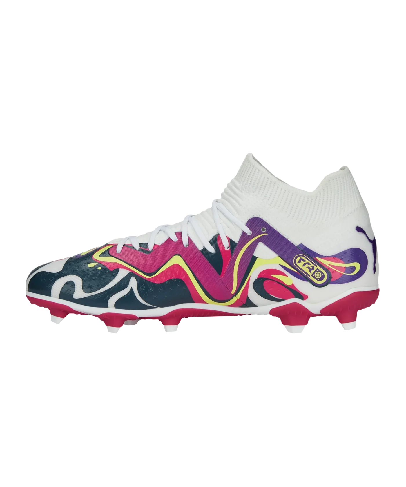 PUMA FUTURE Match FG/AG NJR Creativity Jr Kids Weiss Lila F01