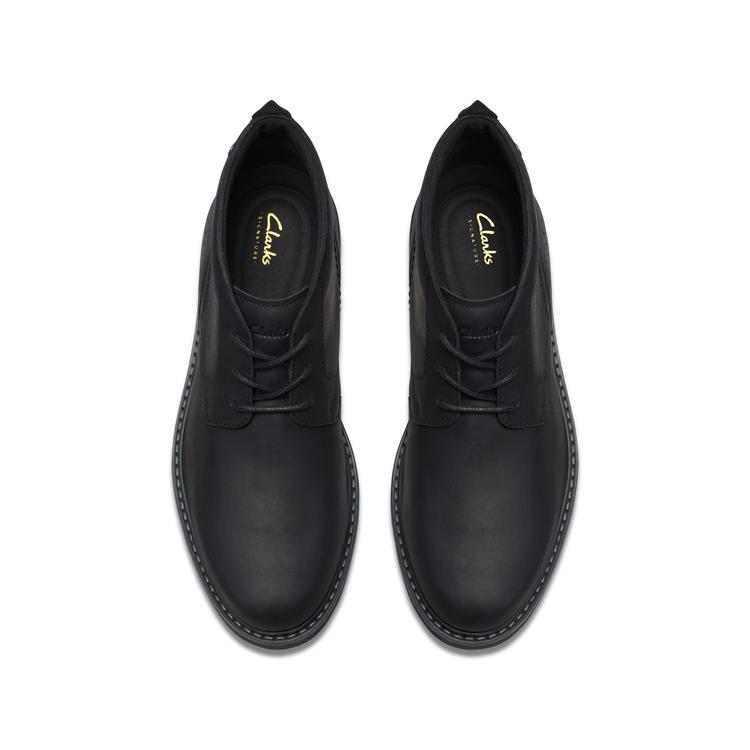 Clarks Newford Mid Wijdte G black leather