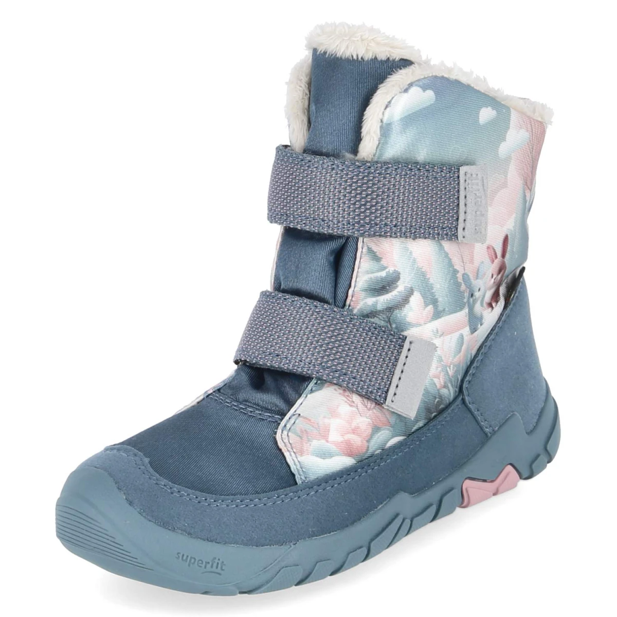 SuperfitSnowboots TRACE - blau/rosa