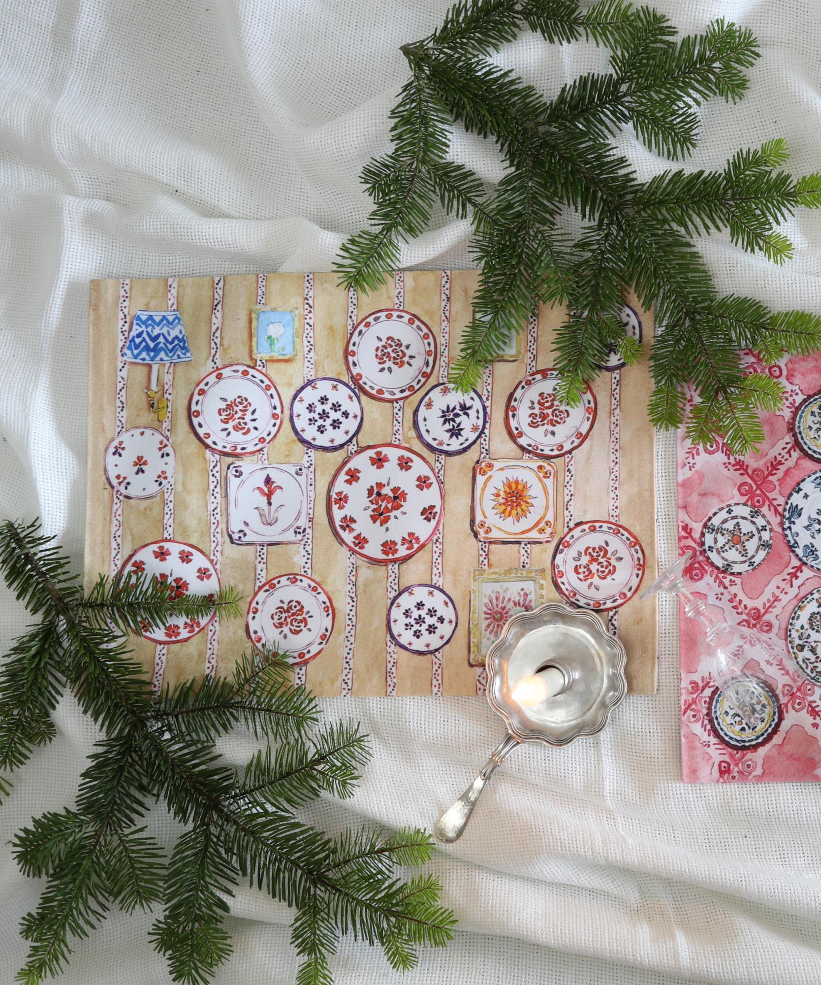 Set de table Porcelaine  100% Polyester - 45 x 33cm