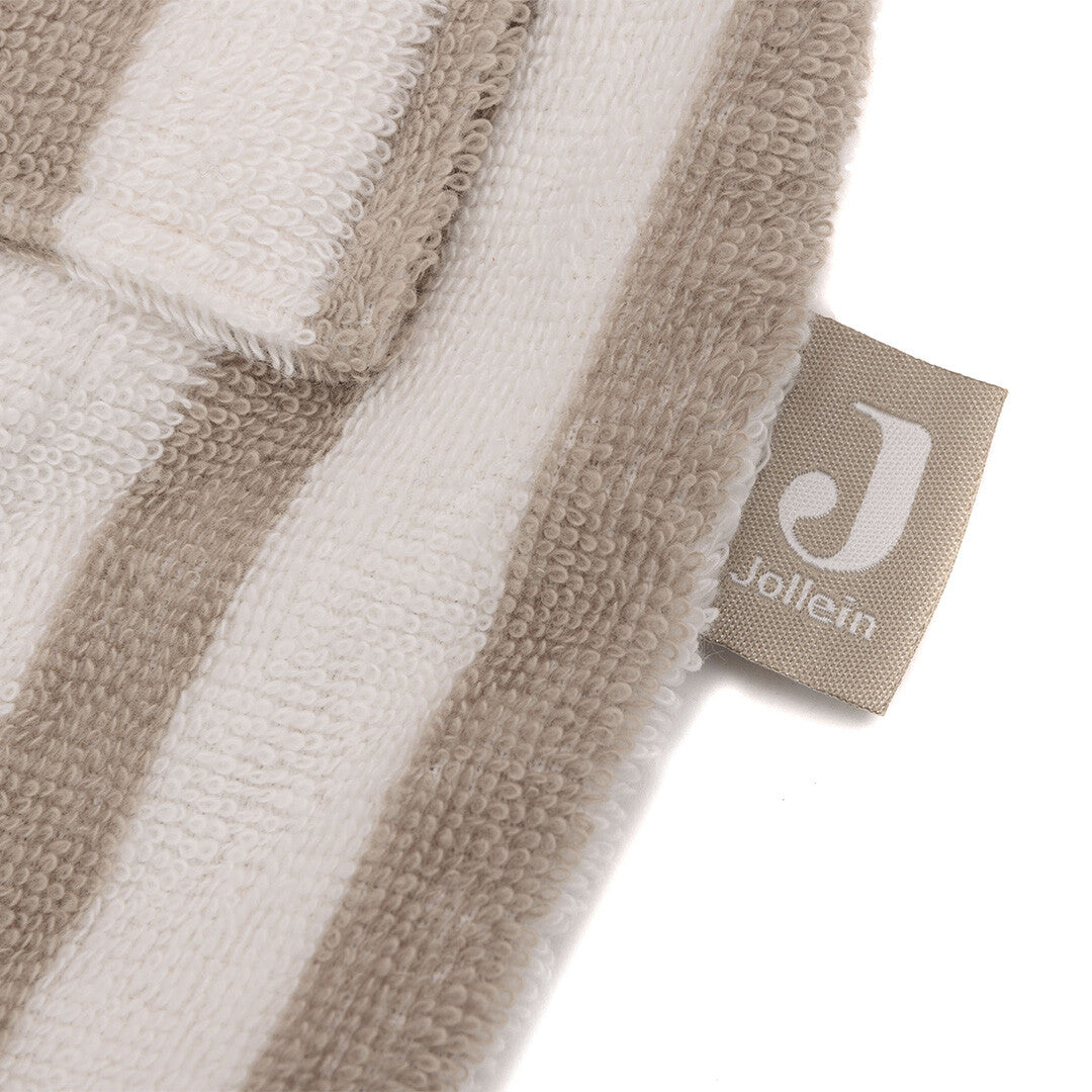 Jollein kinderbadjas stripe terry olive green