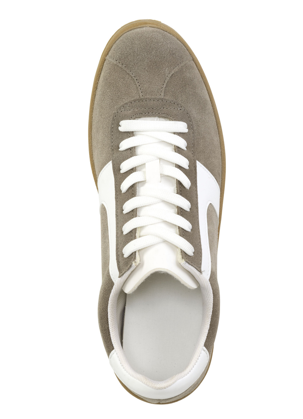 Sneaker aus Veloursleder mit Nappa-Besätzen und gepolstertem Schaftrand