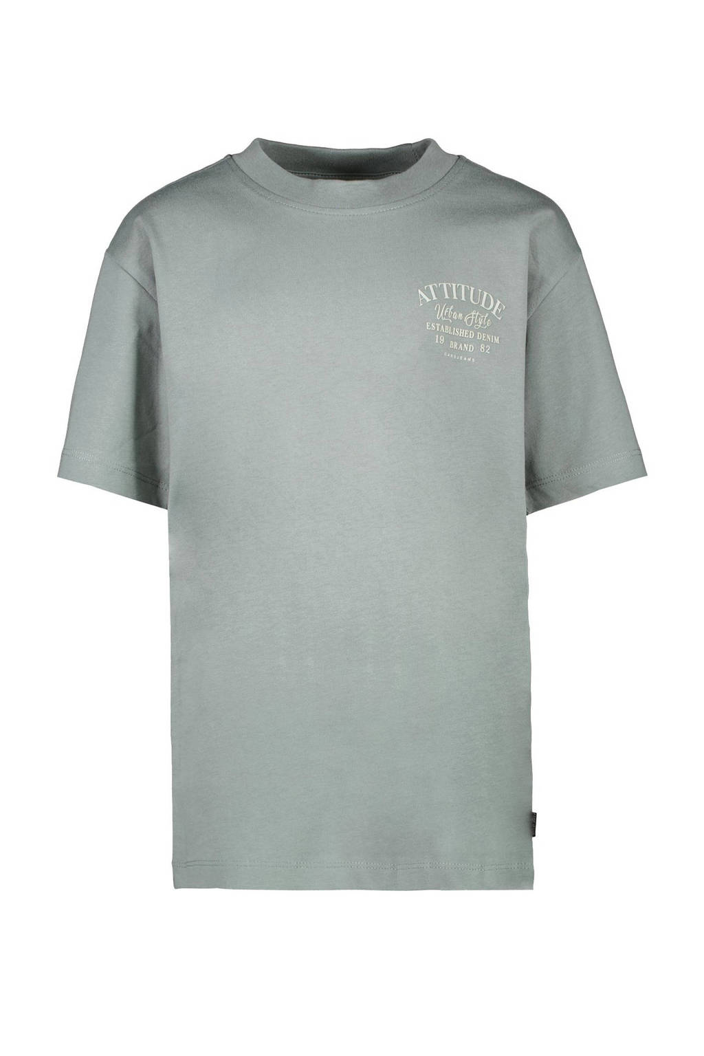 Cars T-shirt MEZZO met backprint olijfgroen