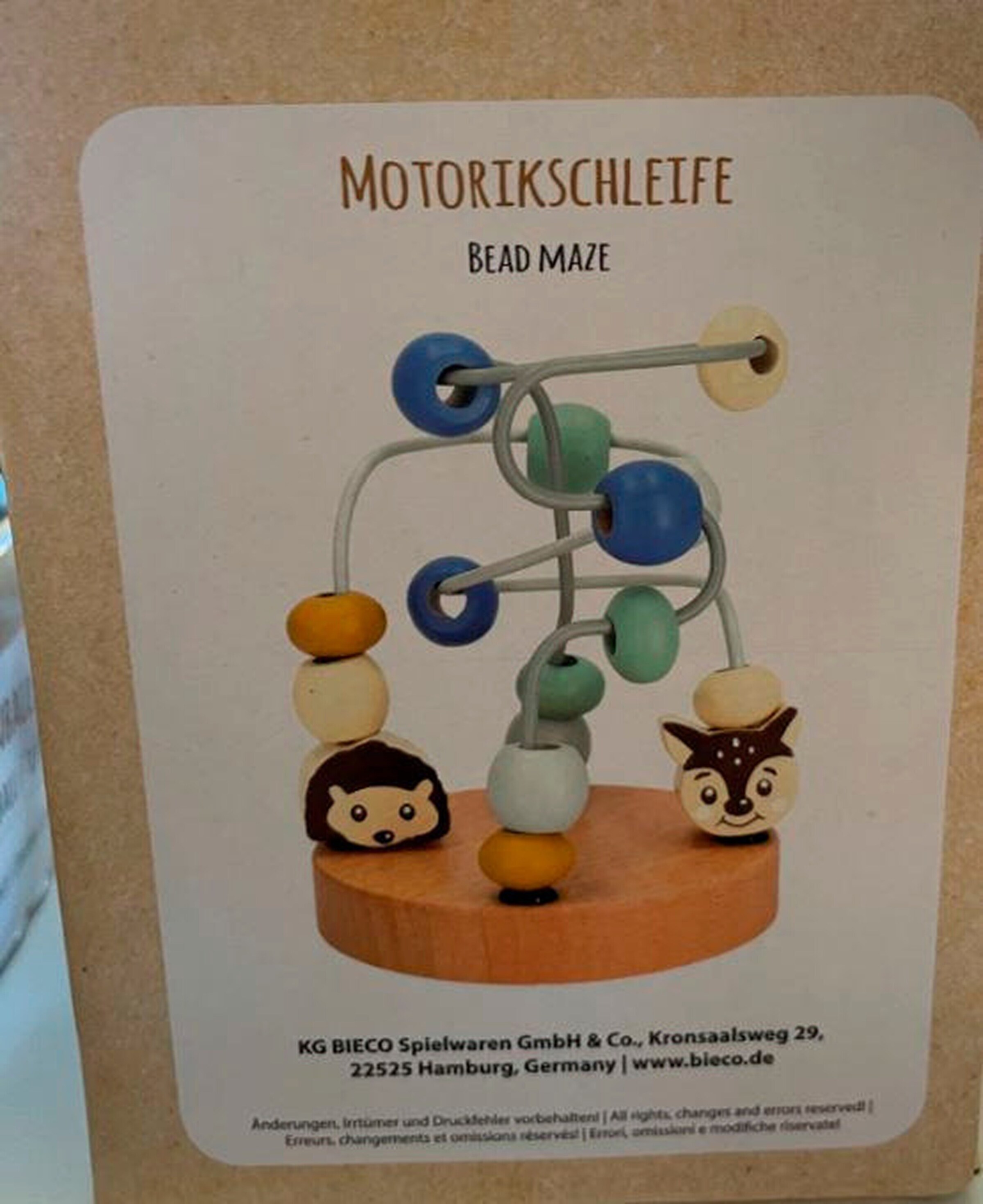 Bieco Motorikschleife - ab 12 Monate Mehrfarbig