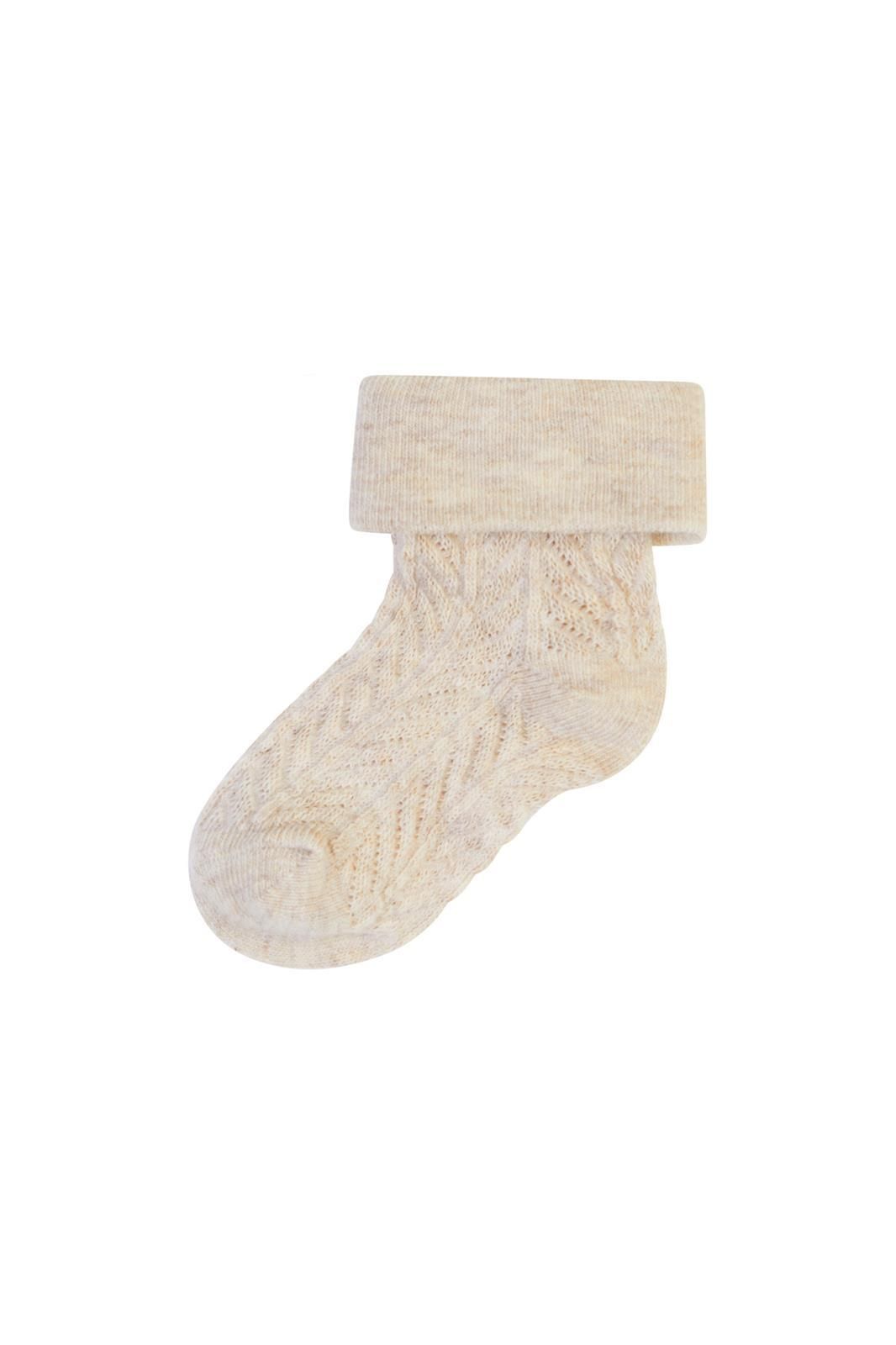 Noppies Newborn Sokken (4 paar) - Oatmeal Melange