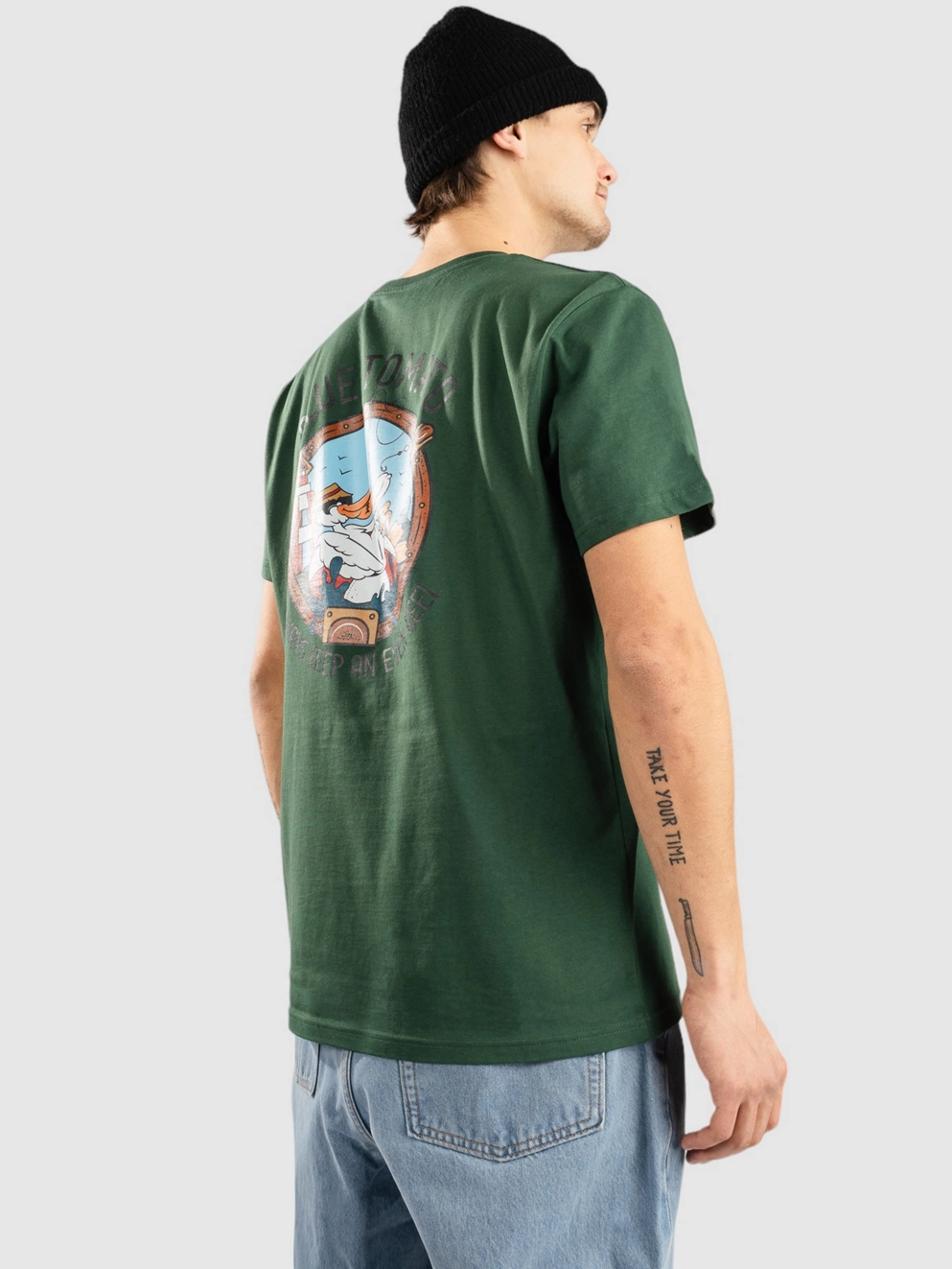 Blue Tomato Even Keel Green T-Shirt bottle green