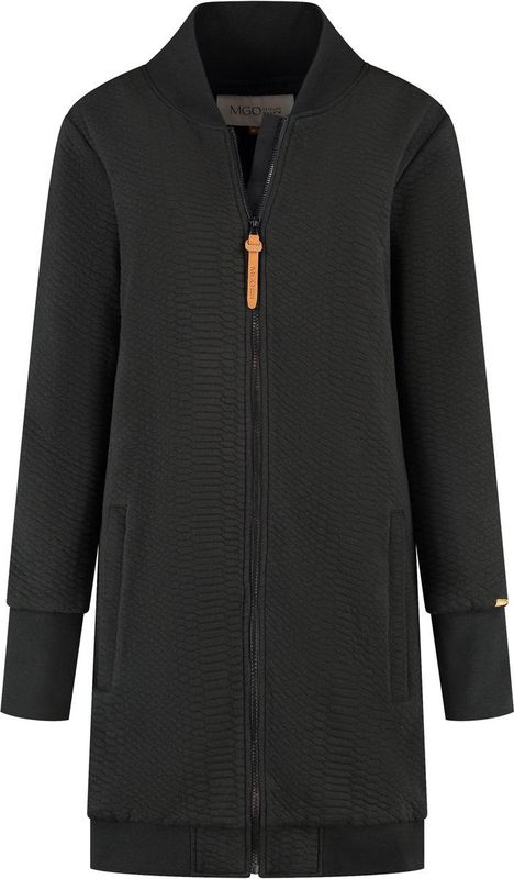 MGO - Rosan - Halflang Outdoorvest - Zwart - Fleece