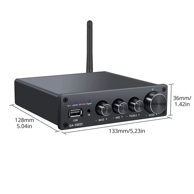 NÖRDIC Bluetooth Hifi Class-D forstærker og digital til analog konverter DAC