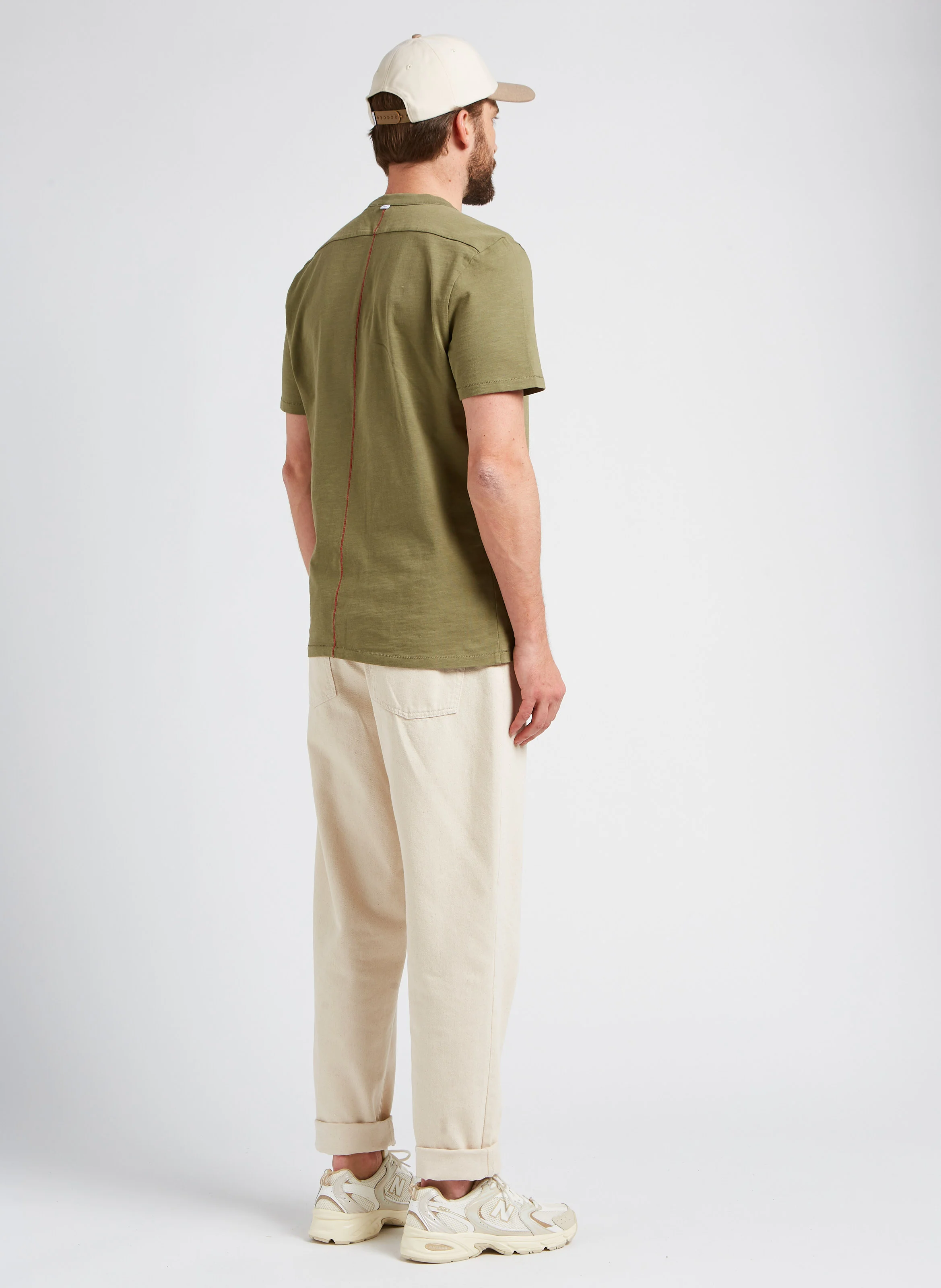 Jean décontracté en coton biologique | Beige