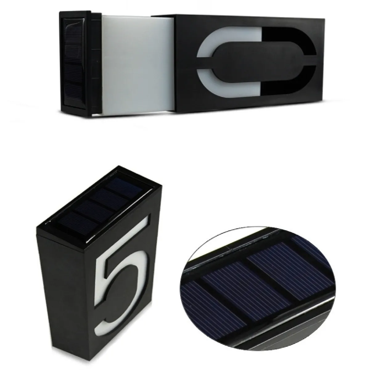 Wewoo LED Solaire Mur Éclairage Plaque de Porte