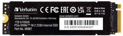 Verbatim Vi7000 1TB SSD - NVMe/PCIe - M.2