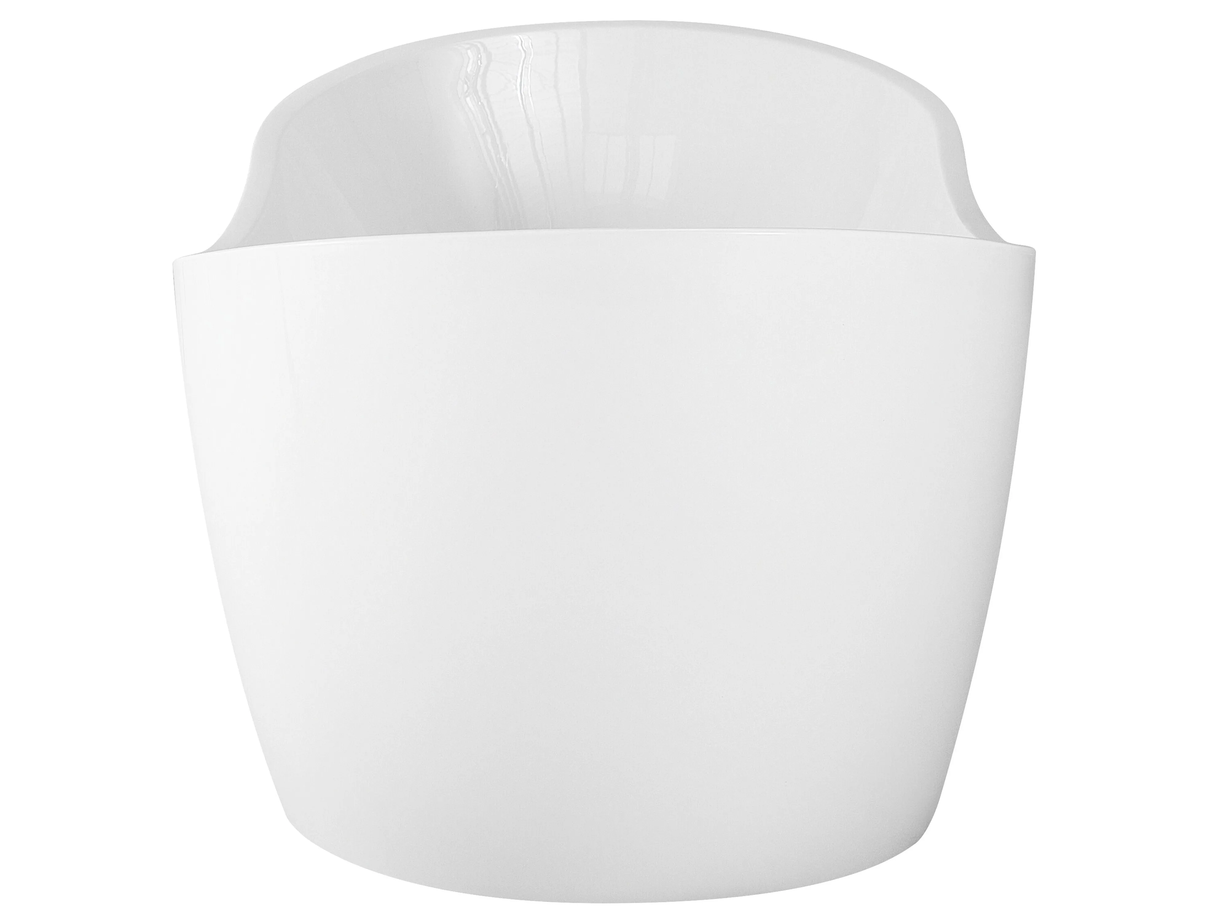 Vrijstaand bubbelbad met LED ANTIGUA 168 x 80 cm Wit
