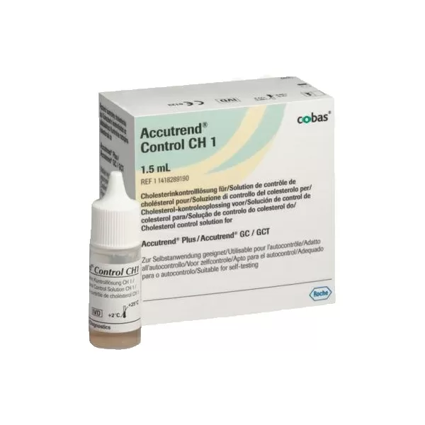 Accutrend kolesterol kontrolvæske - 1,5 ml.