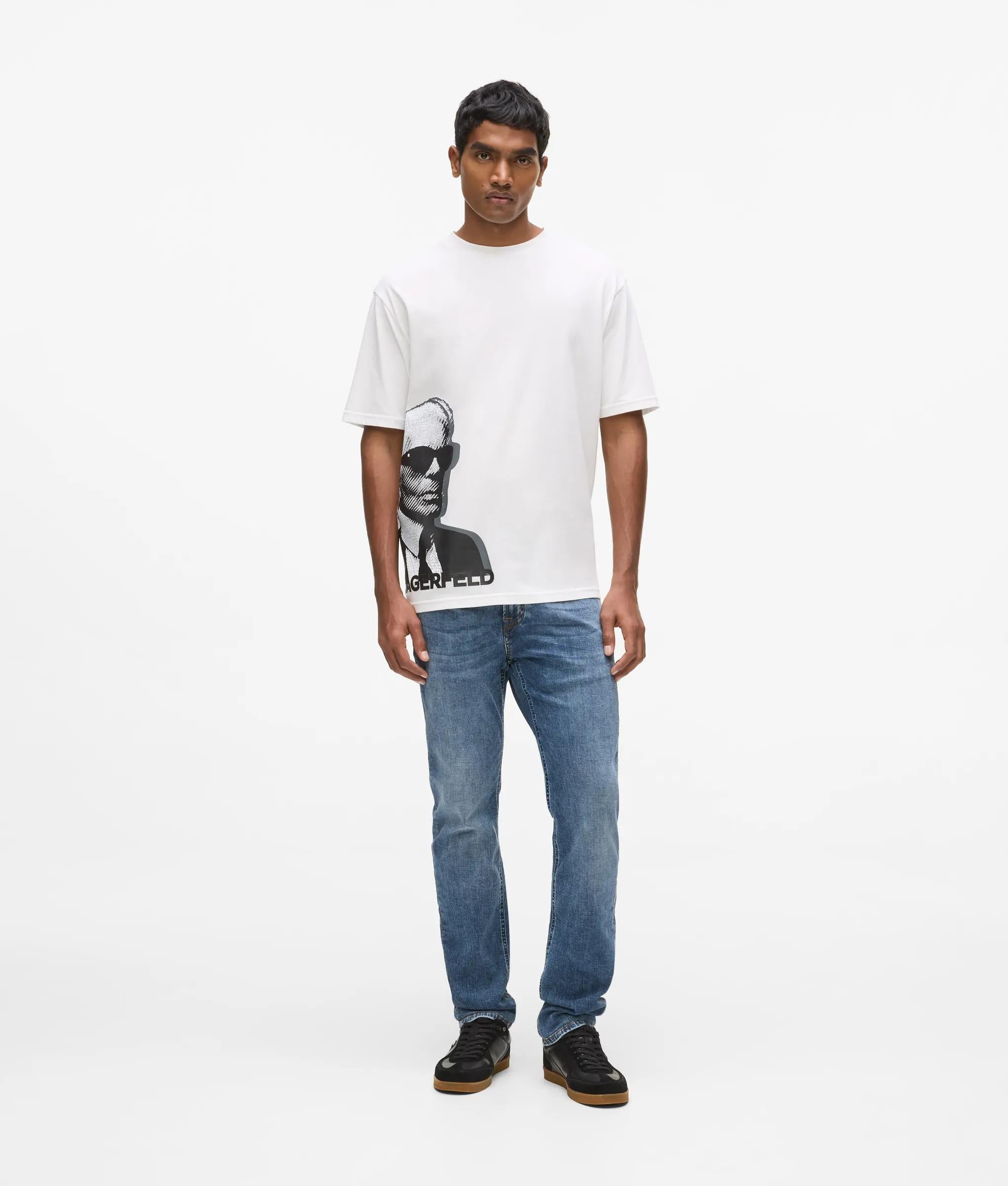 T-shirt met Karl-print