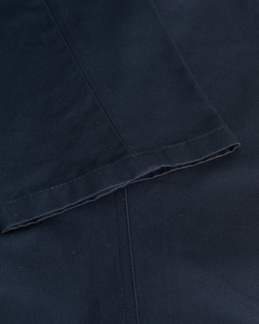Thom Browne Unconstructed Cotton Twill Chinos Navy