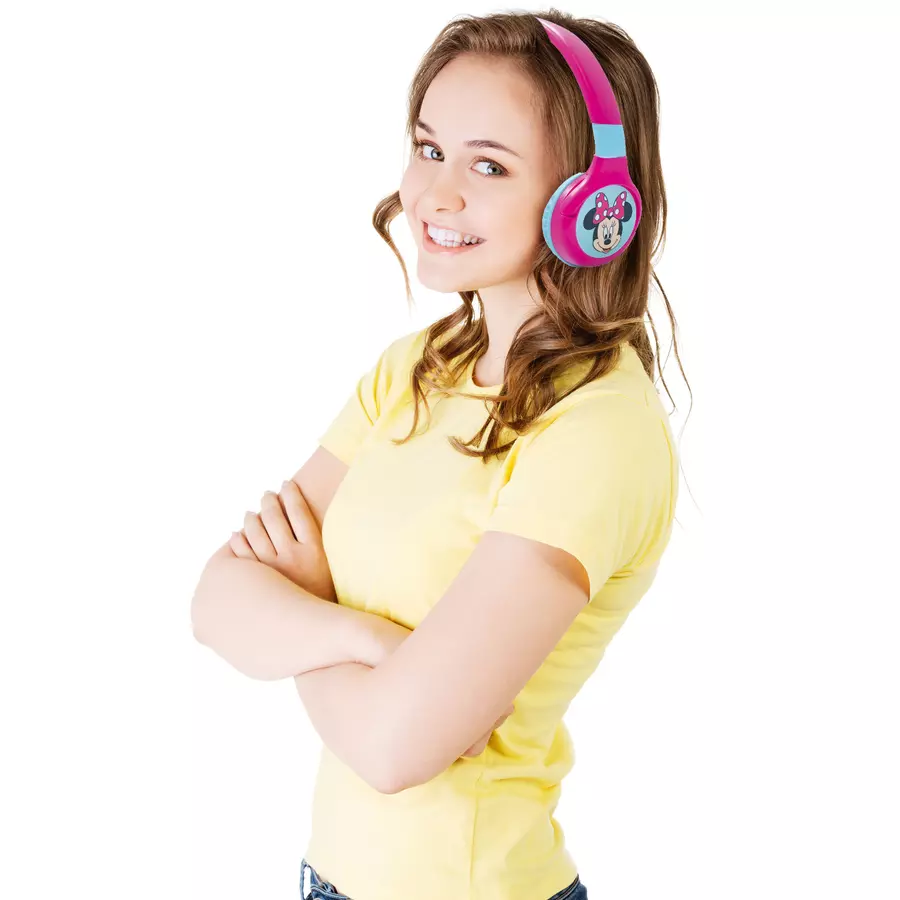 LEXIBOOK  Minnie 2in1 Bluetooth®-  Kabel, faltbare Kopfhörer mit sicherer Lautstärke