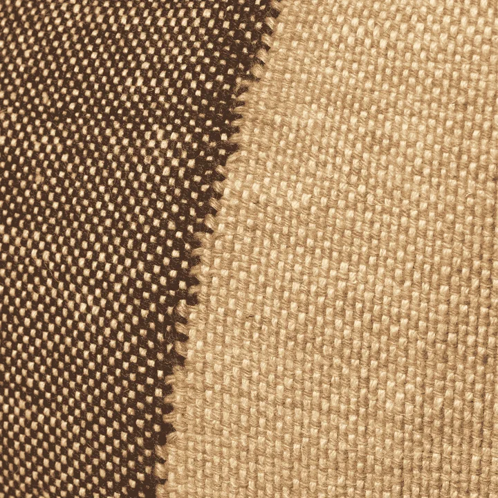 Ferm Living - Forene Cylinder Pouf, tan / chocolate