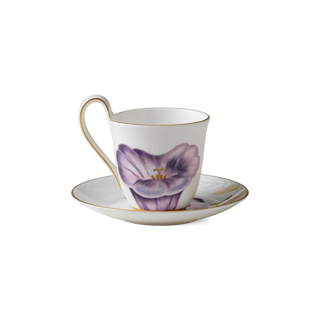 Royal Copenhagen  Flora højhankskop m/ underkop, Snerle - 27 cl.