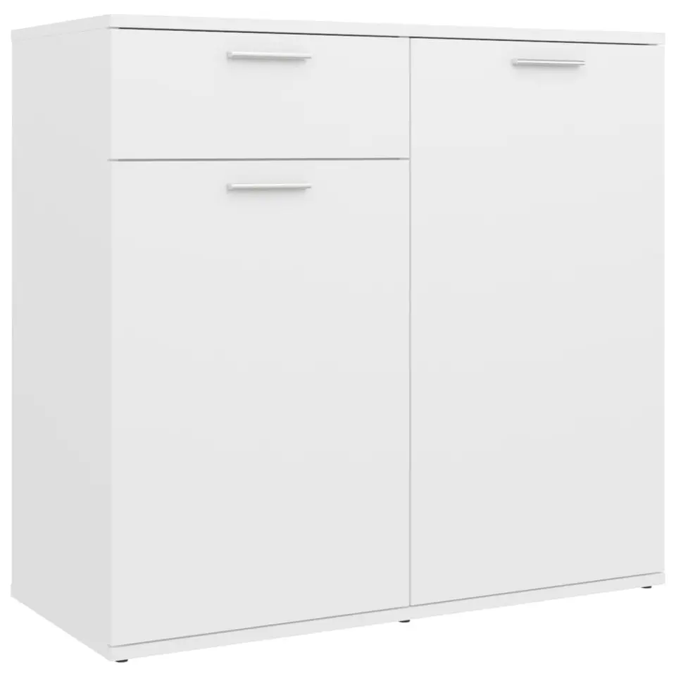 vidaXL - Dressoir - Wit - Bewerkt hout