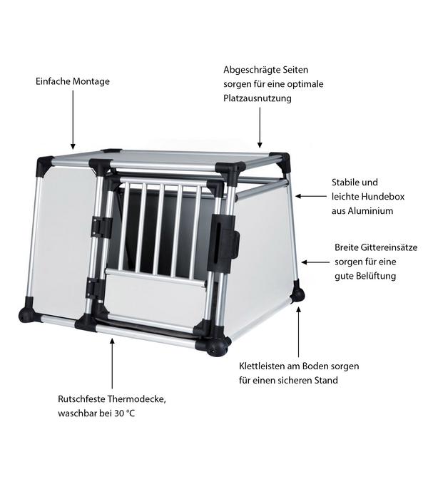 Trixie Hundetransportbox Aluminium,