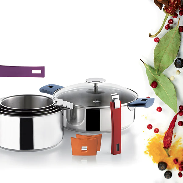 Sauteuse revêtue Mutine 24 cm sans manche Cristel