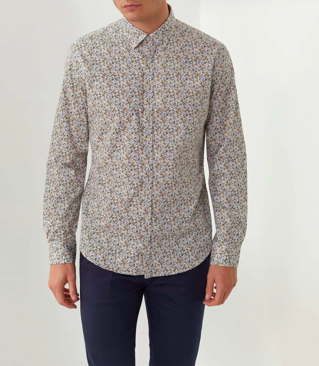 Chemise casual kaki 