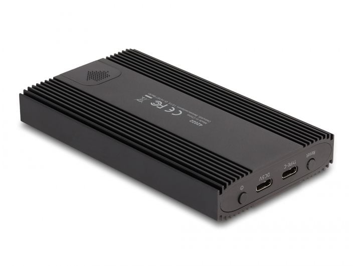 Delock Externes Gehäuse 2x M.2 NVMe PCIe SSD USB-C 20 Gbps Delock Externes Gehäuse USB 20 Gbps für 2 x M.2 NVMe PCIe SSD mit USB Type-C Buchse und RAID – werkzeugfrei