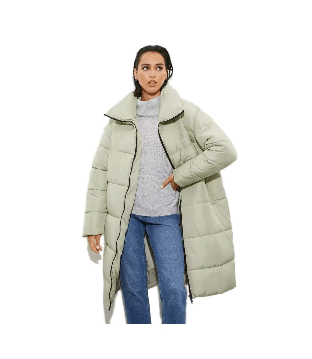 Dorothy Perkins - Manteau - Femme (Vert de gris) - UTDP429