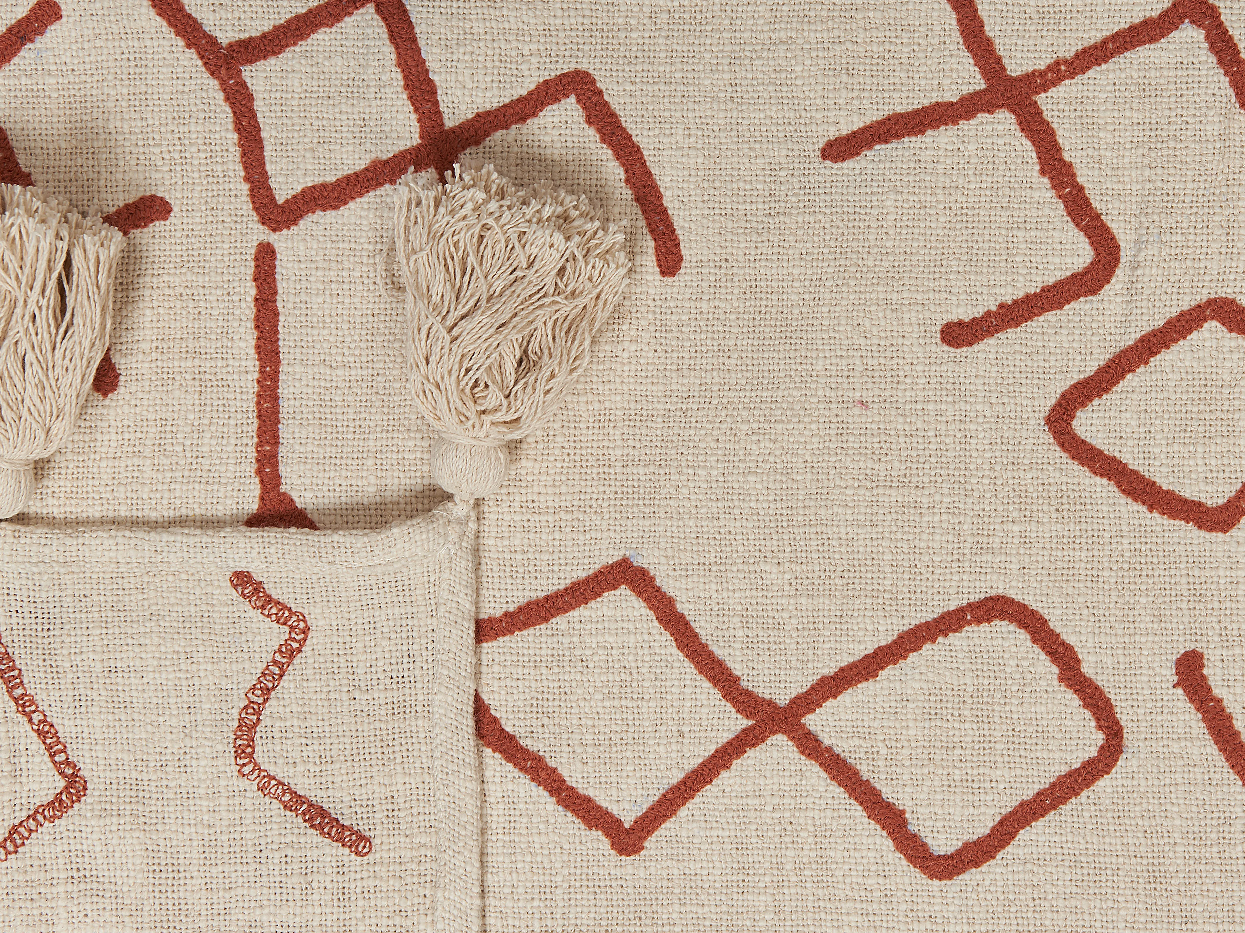Plaid BHIWANI Katoen 130 x 180 cm Beige