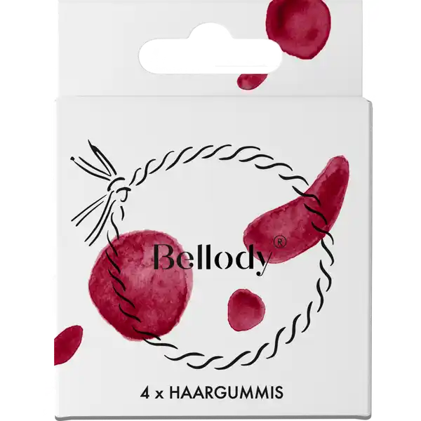 Haargummis Bordeaux Red