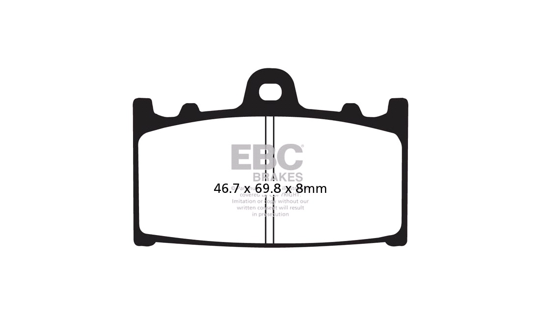 Bremseklodser for EBC HH Sintermetal, ZXR750 89-95