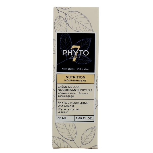 Phyto 7 crème de jour nourrissante - Soin sans rinçage cheveux secs