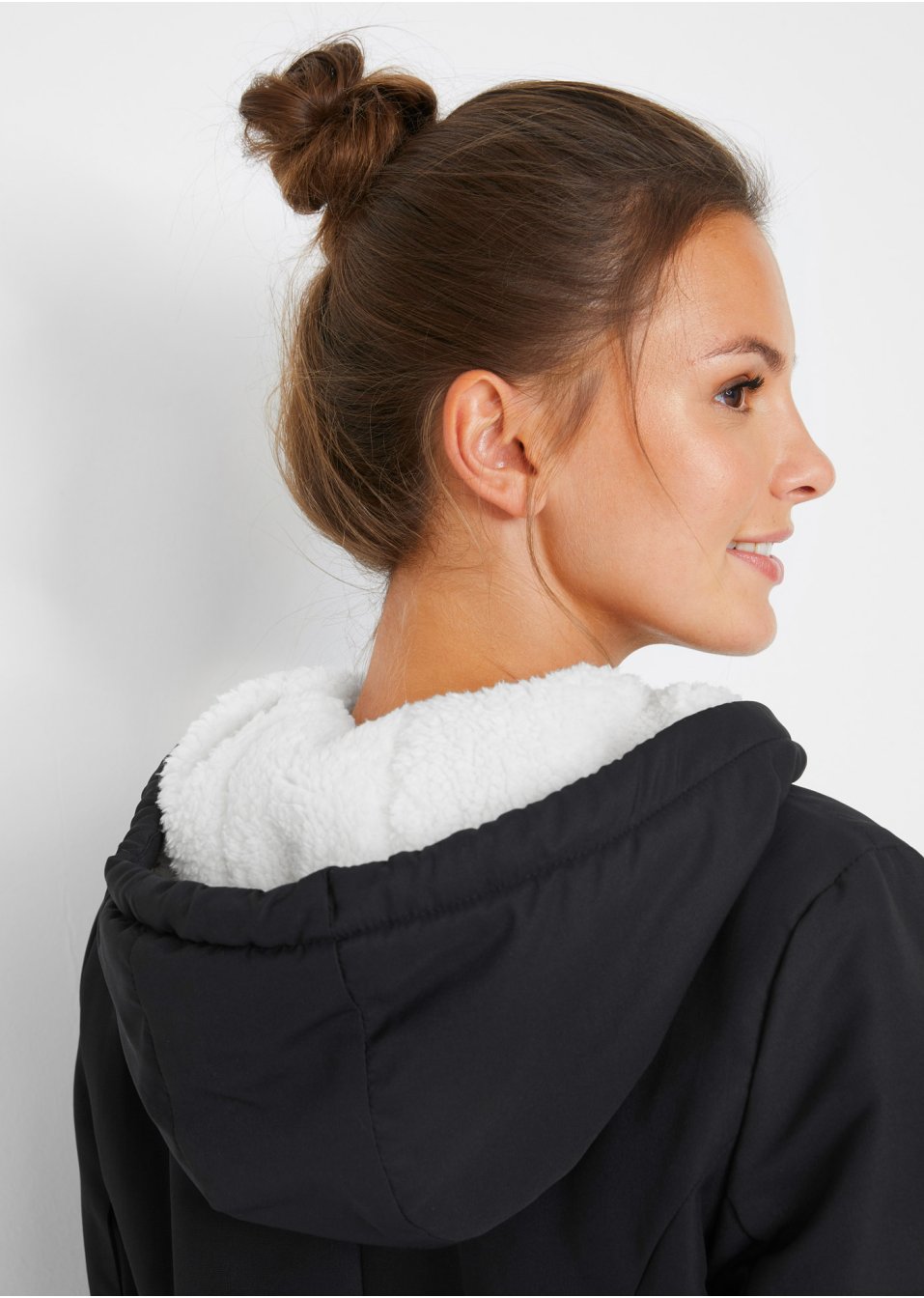 Veste avec fourrure peluche, doublure