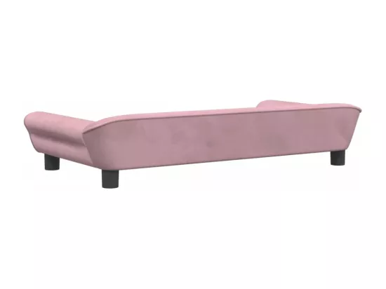 Canapé pour enfants rose 100x50x26 cm velours