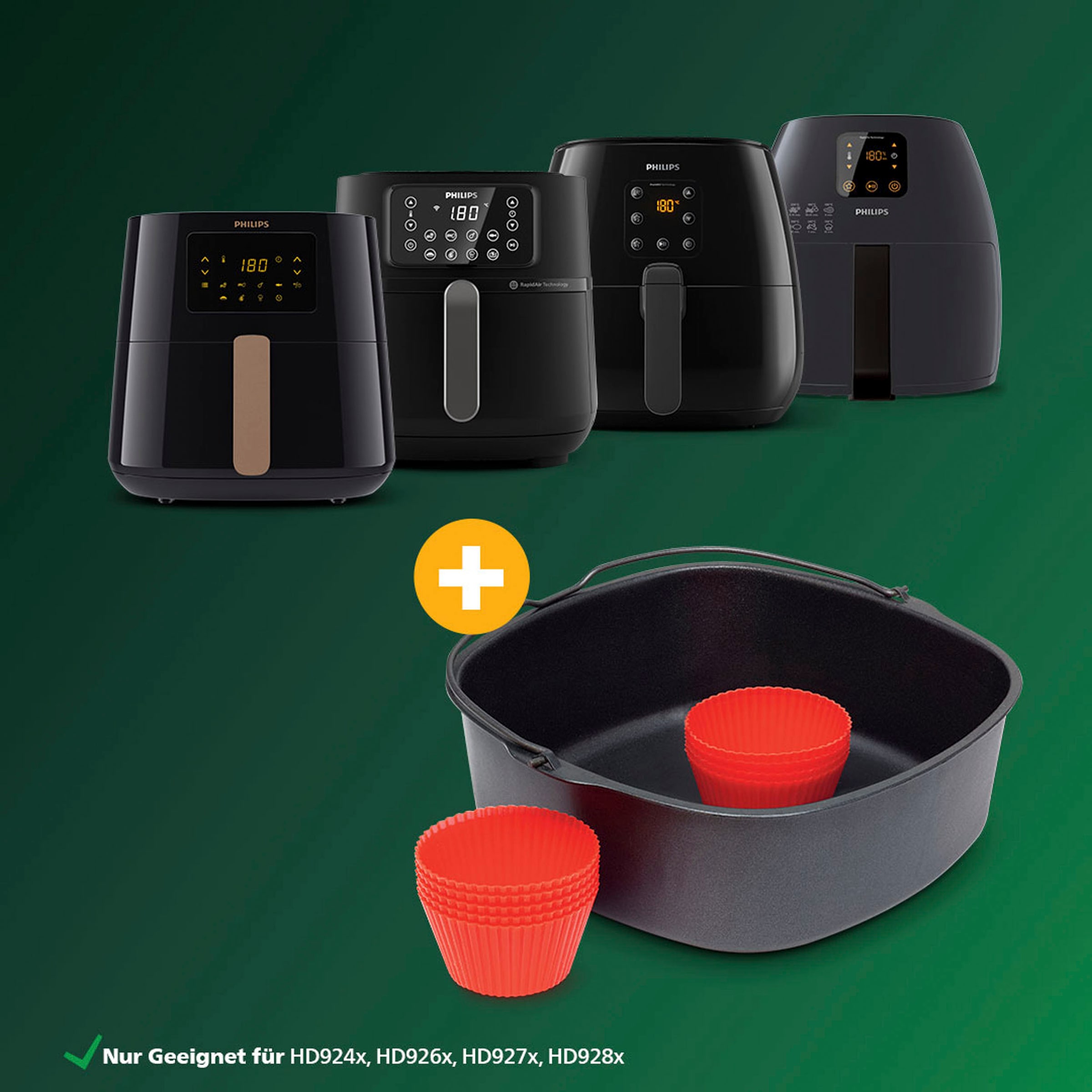 Philips Backeinsatz »HD9945/01« inkl.  9 Muffinförmchen